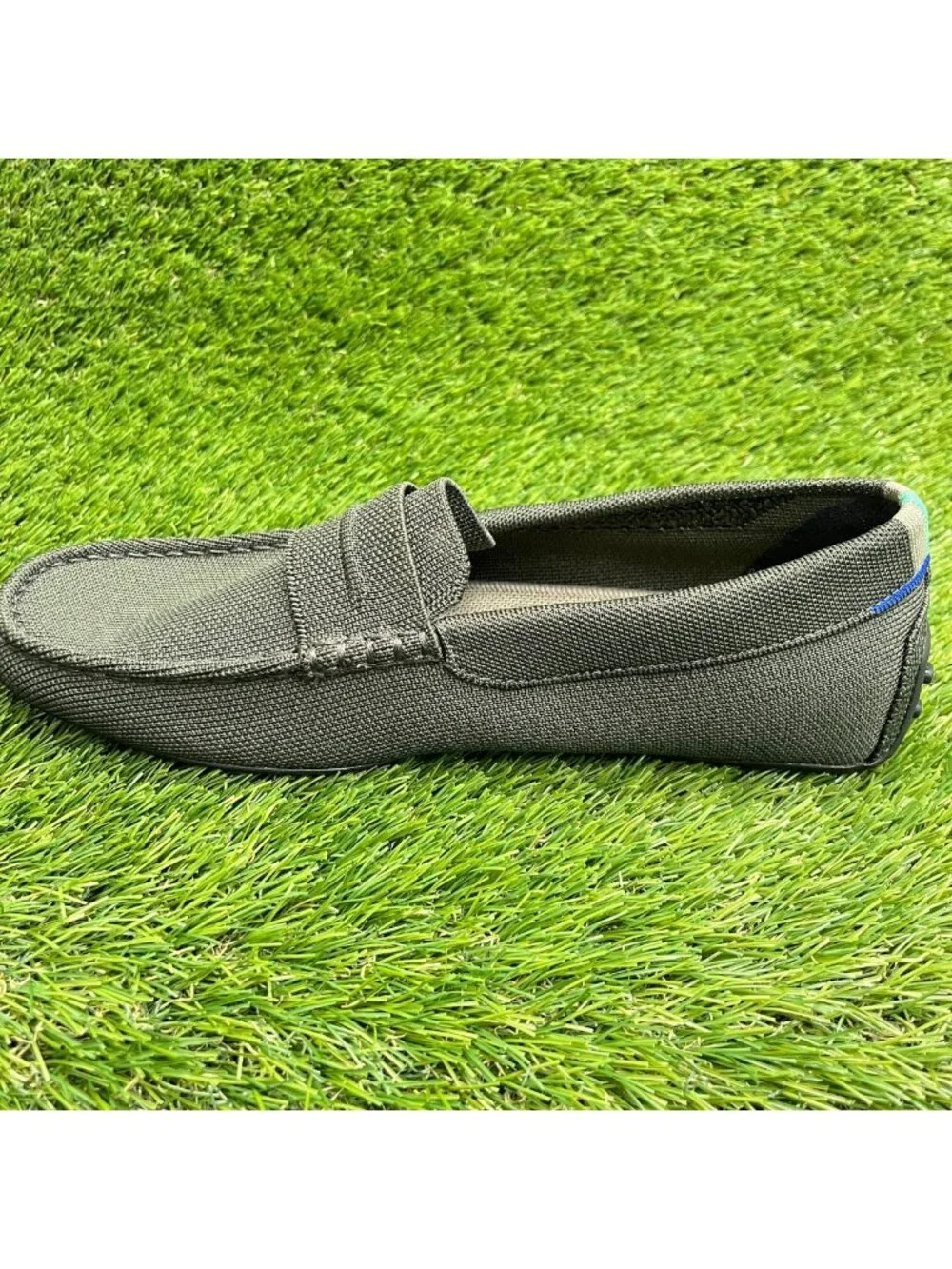 Rothy's The Driver Mens Size 9 Olive Green Casual Classic Slip On Loafer Shoes